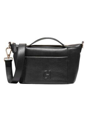 NWT Cole Haan Leather Grand Ambition Small Duffle Shoulder Bag Black